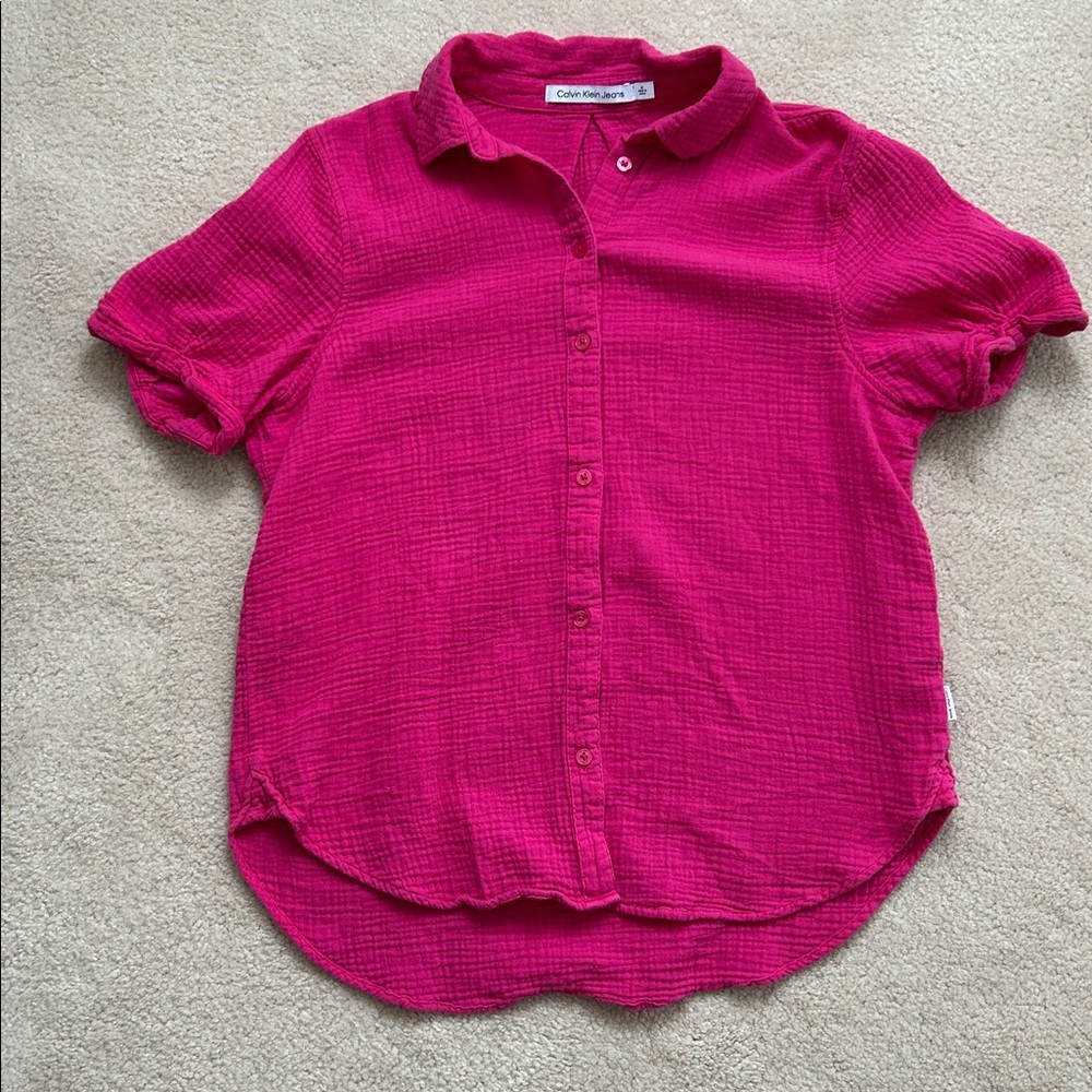 Calvin Klein Jeans 100% Cotton Button Down Shirt